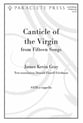 Canticle of the Virgin SATB choral sheet music cover